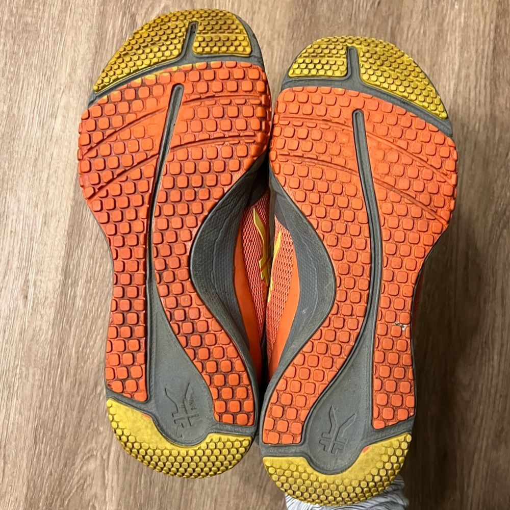 KURU Chicane Mesh Orthopedic Hiking Shoes Size 6 Orange Grey Plantar Fasciitis - Picture 6 of 8
